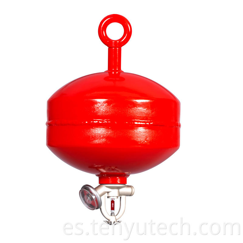 Hanging fire extinguisher